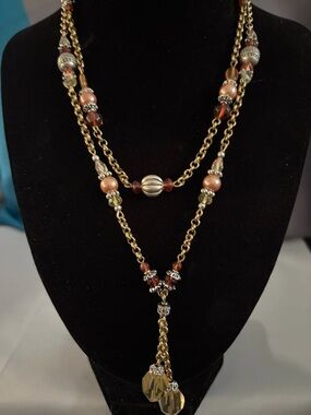 Vintage Avon Multi-Strand Beaded Y Necklace